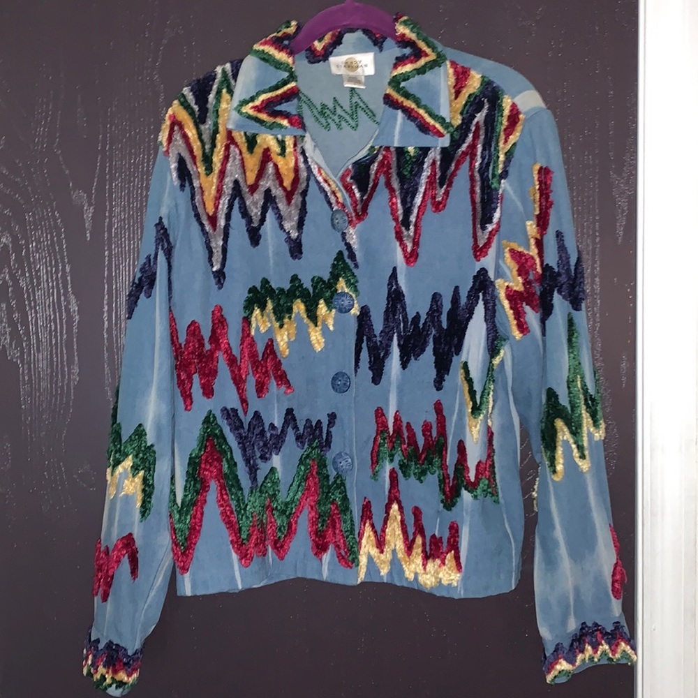 Vintage 70s embroidered jacket